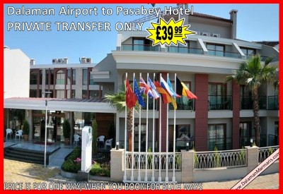 Dalaman Airport to Pasabey Hotel Marmaris